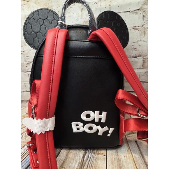 Loungefly Mickey Mouse Mini Backpack NEW Hardtag Red/Black NWT - Picture 6 of 8